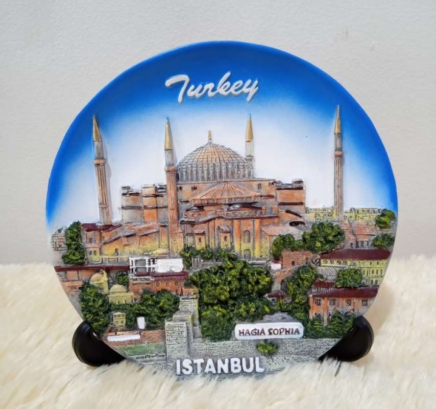 pajangan souvenir piring negara turkey turkiye turki istanbul tr010