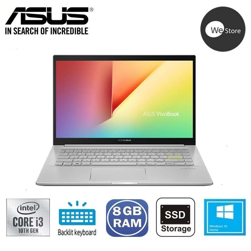 Jual Asus K413fa Ek301t Notebook Intel I3 10110u 8gb Ddr4 512gb Ssd Backlight Keyboard 14fhd Win10 Transparent Silver Online Desember 2020 Blibli
