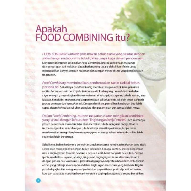 Jual Food Combining Makanan Enak Untuk Langsing Sehat Menu 2 Minggu Bekal Kantor Wied Harry Apriadi Online September 2020 Blibli Com