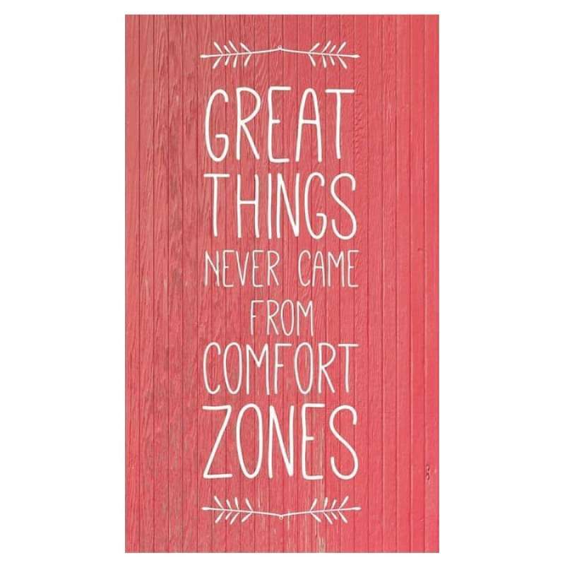 Jual Hiasan Dinding Poster Kayu Quotes Great Things L Hiasan Rumah Merah Online November 2020 Blibli Com