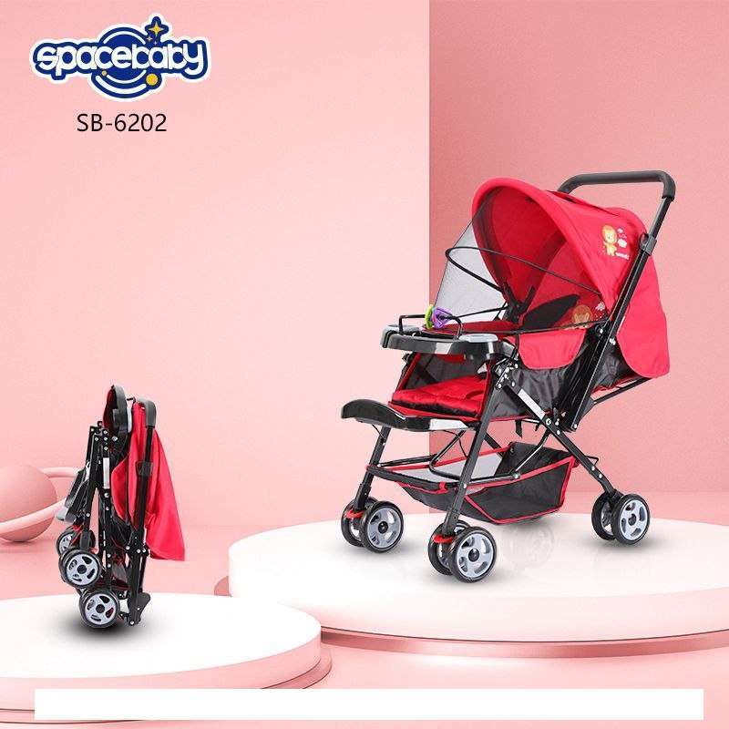 Baby Stroller SPACEBABY SB 6202 Reversible Kereta Dorong Bayi