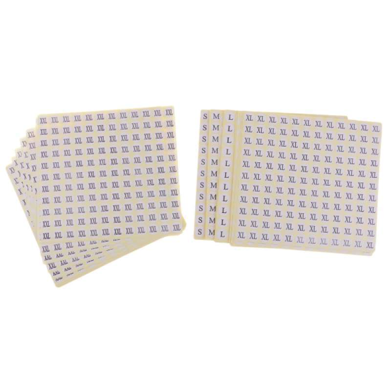 Jual White Baby Toddler Clothing Size Stickers, 0.5 Inch ...