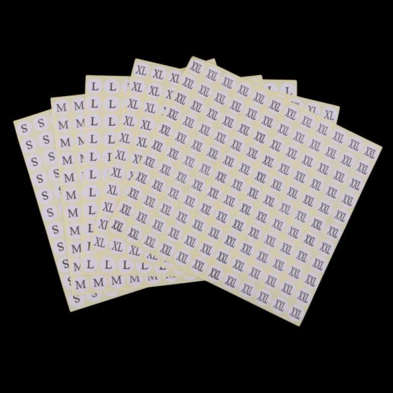 Jual White Baby Toddler Clothing Size Stickers, 0.5 Inch ...