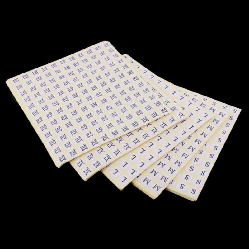 Jual White Baby Toddler Clothing Size Stickers, 0.5 Inch ...