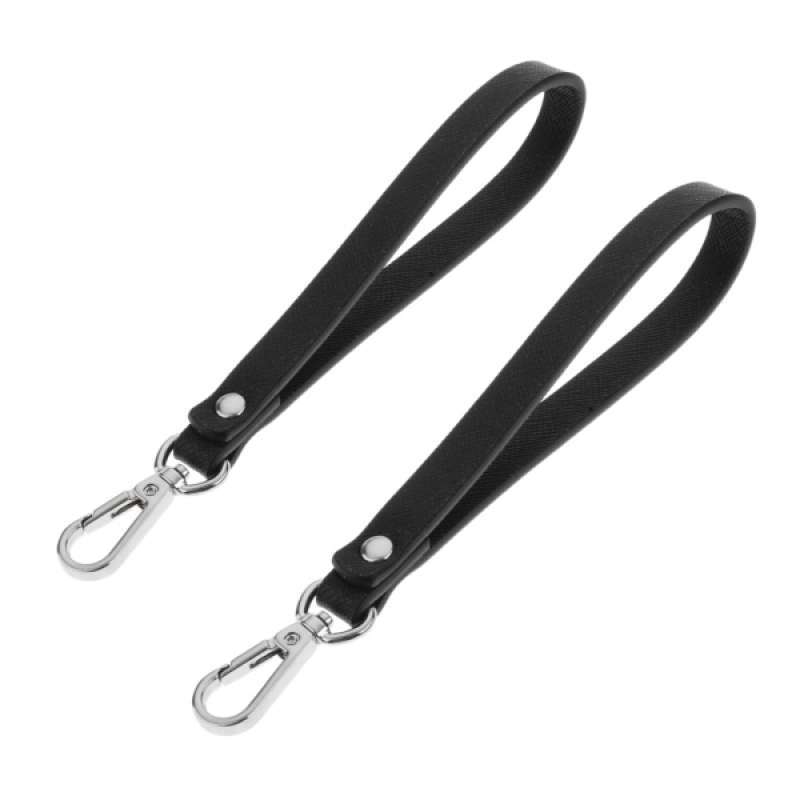 Jual Replacement Black Leather Wrist Strap For Clutch Pouch