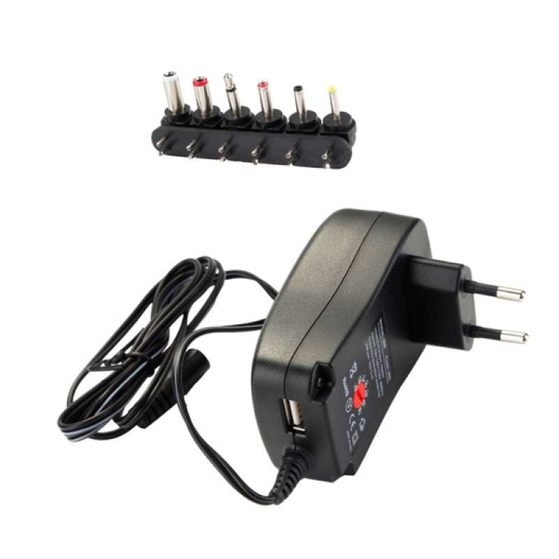 Jual 2 1a 30w 3v 4 5v 5v 6v 7 5v 9v 12v Ac Dc Charger Usb Port Power Adapter Online Desember 2020 Blibli