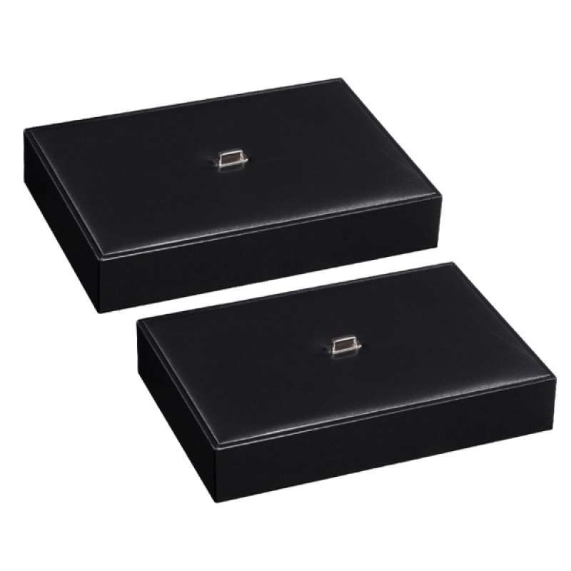 Jual 2 Pieces 6 Slot Valet Tray Leather Nightstand Organizer Jewelry Storage Box Online September 2020 Blibli Com