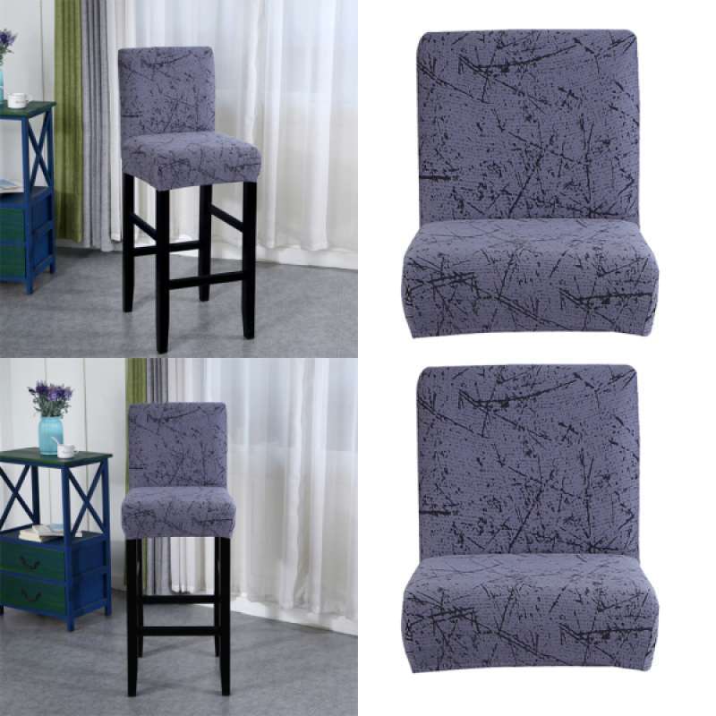 Jual 2pcs Stretch Bar Stool Slipcover High Seat Dining Chair Covers For Wedding Party Online Desember 2020 Blibli