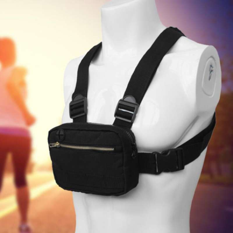 Promo Black Chest Rig Waist Bag Hip Hop 