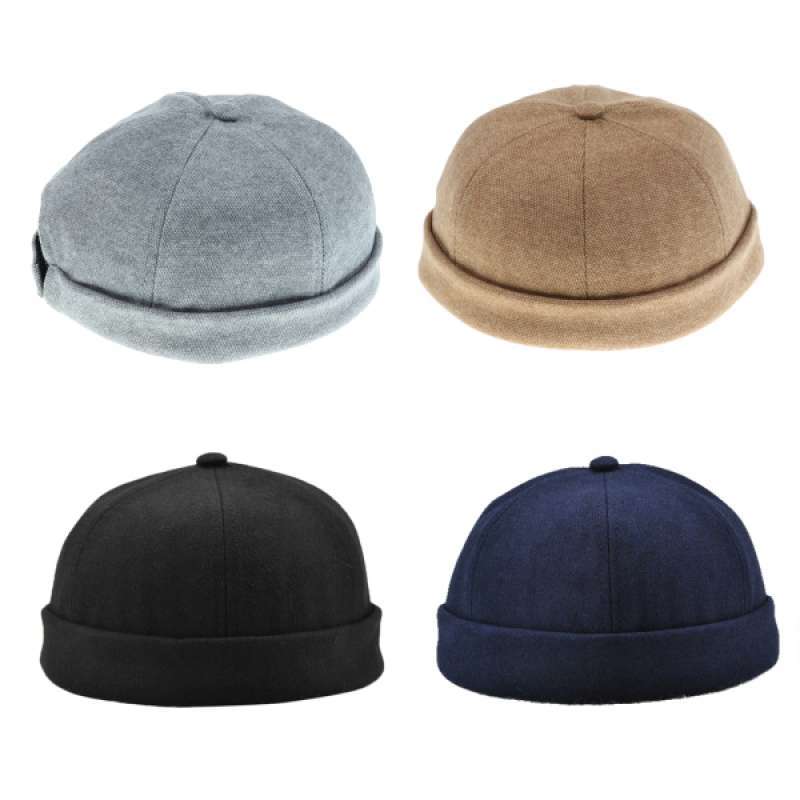 Promo 4Pieces Men Docker Hat Sailor Cap 