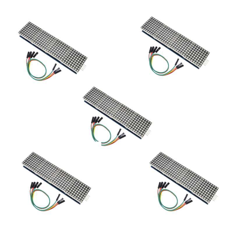 Jual 5 Set Max7219 Led Dot Matrix Digital Display Control Module Kit For Online September 2020 Blibli Com