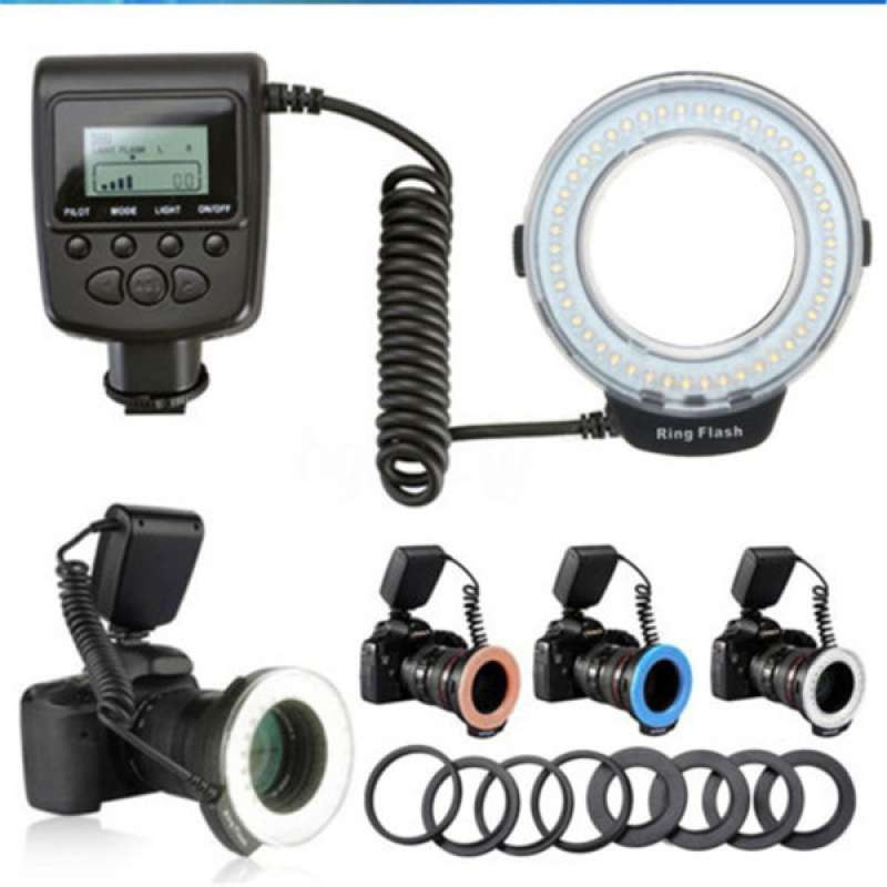 macro 48 led ring flash light for nikon canon sony olympus dslr camera new