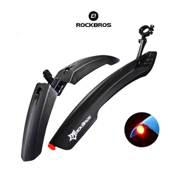 Jual Spakbor Sepeda Black Rockbros Dnb8001 Bicycle Fender 26 Led Mudguard Online November 2020 Blibli