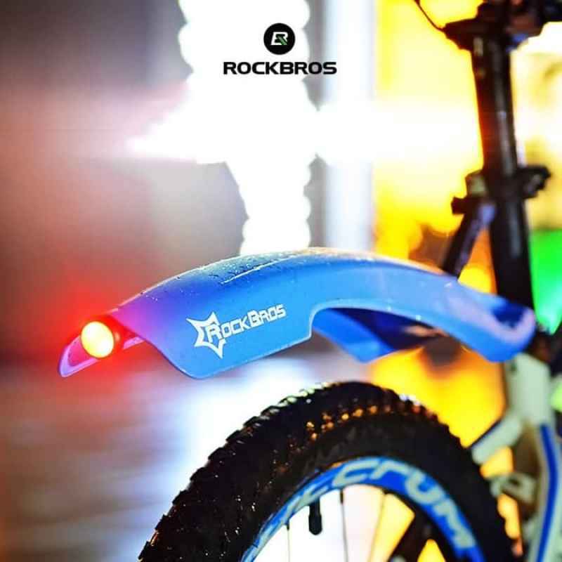 Jual Spakbor Sepeda Black Rockbros Dnb8001 Bicycle Fender 26 Led Mudguard Online November 2020 Blibli