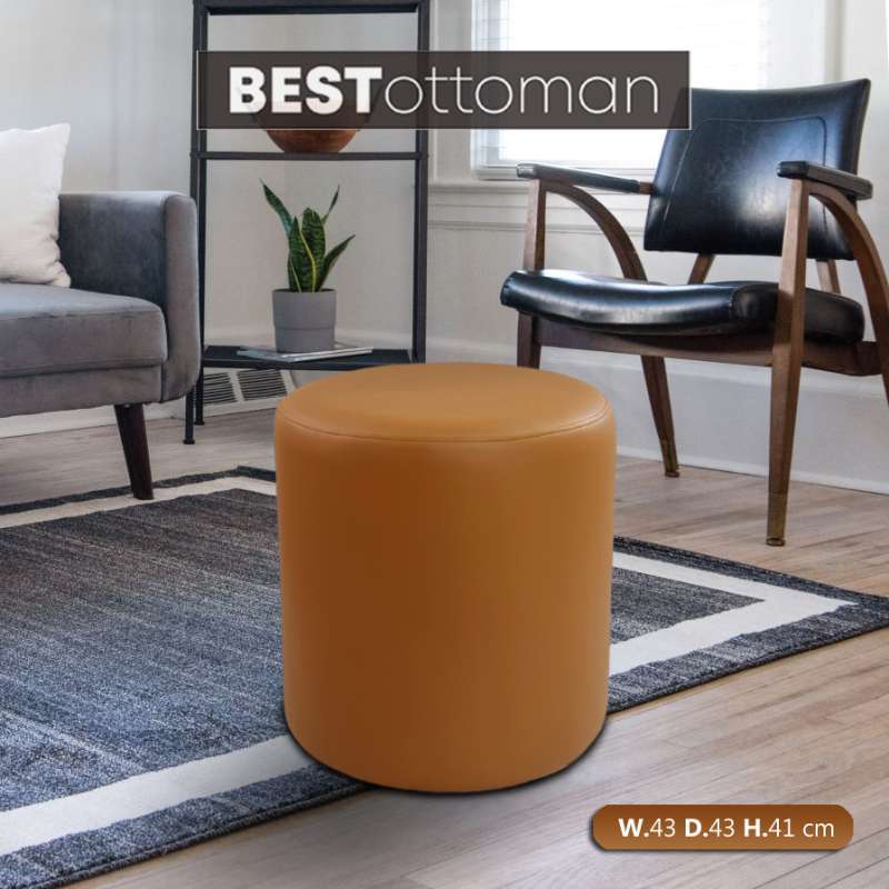 bestottoman kursi sofa bulat premium quality oskar krem