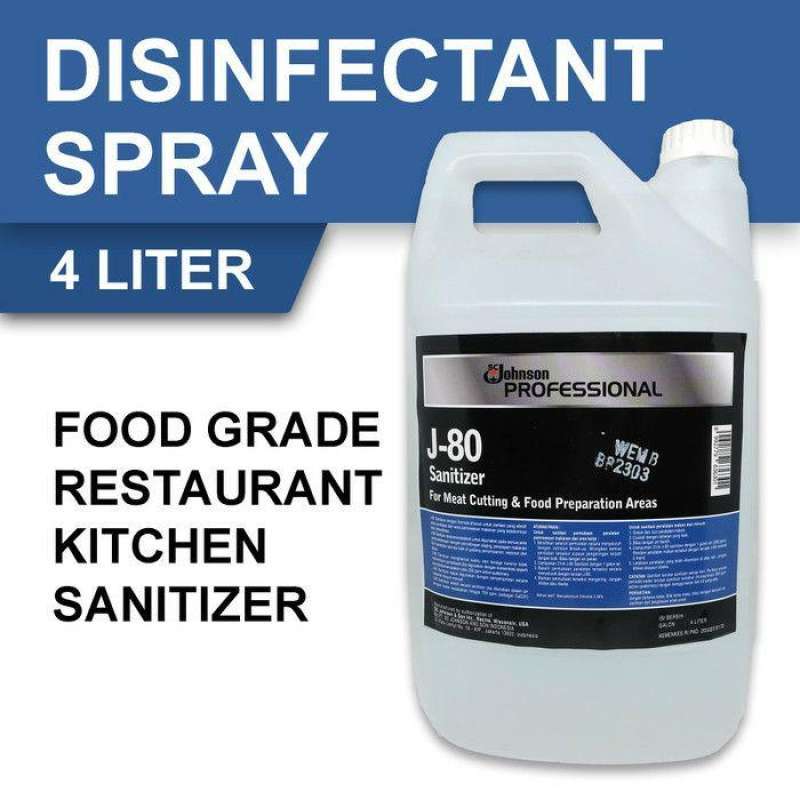 Jual J 80 Sanitizer 4 Liter Sc Johnson Online April 2021 Blibli