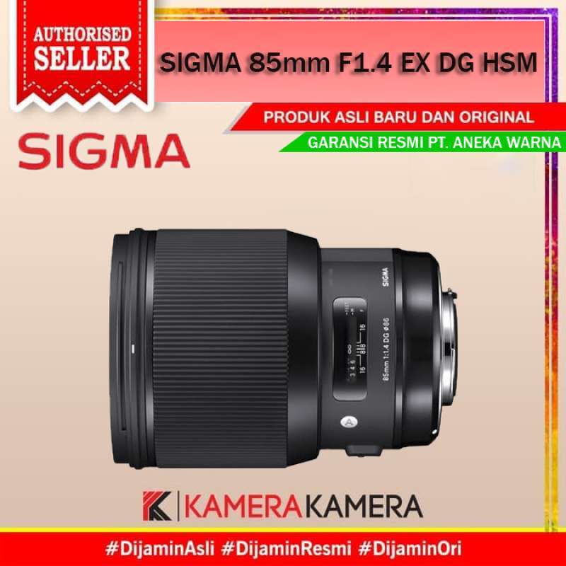 kamerakamera lensa sigma 85mm f1 4 ex dg hsm for canon nikon sony