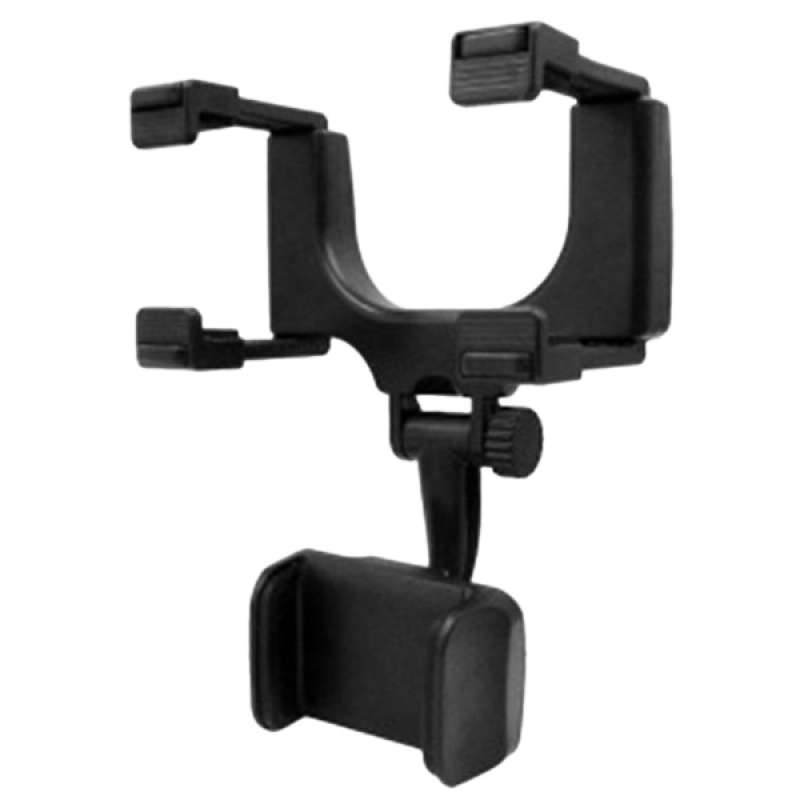 Universal 360° Car Rearview Mirror Mount Holder Stand Cradle For Mobile Phone