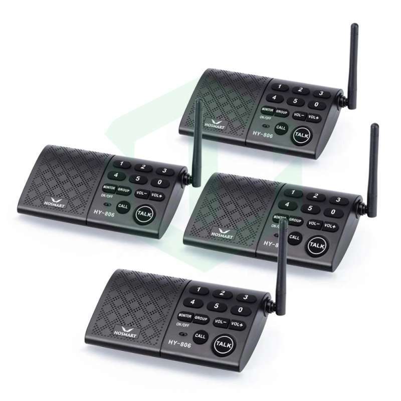 Jual Hosmart Hy806 Portable Wireless Intercom Original 6 Channel 4 Station Interkom Online September 2020 Blibli Com
