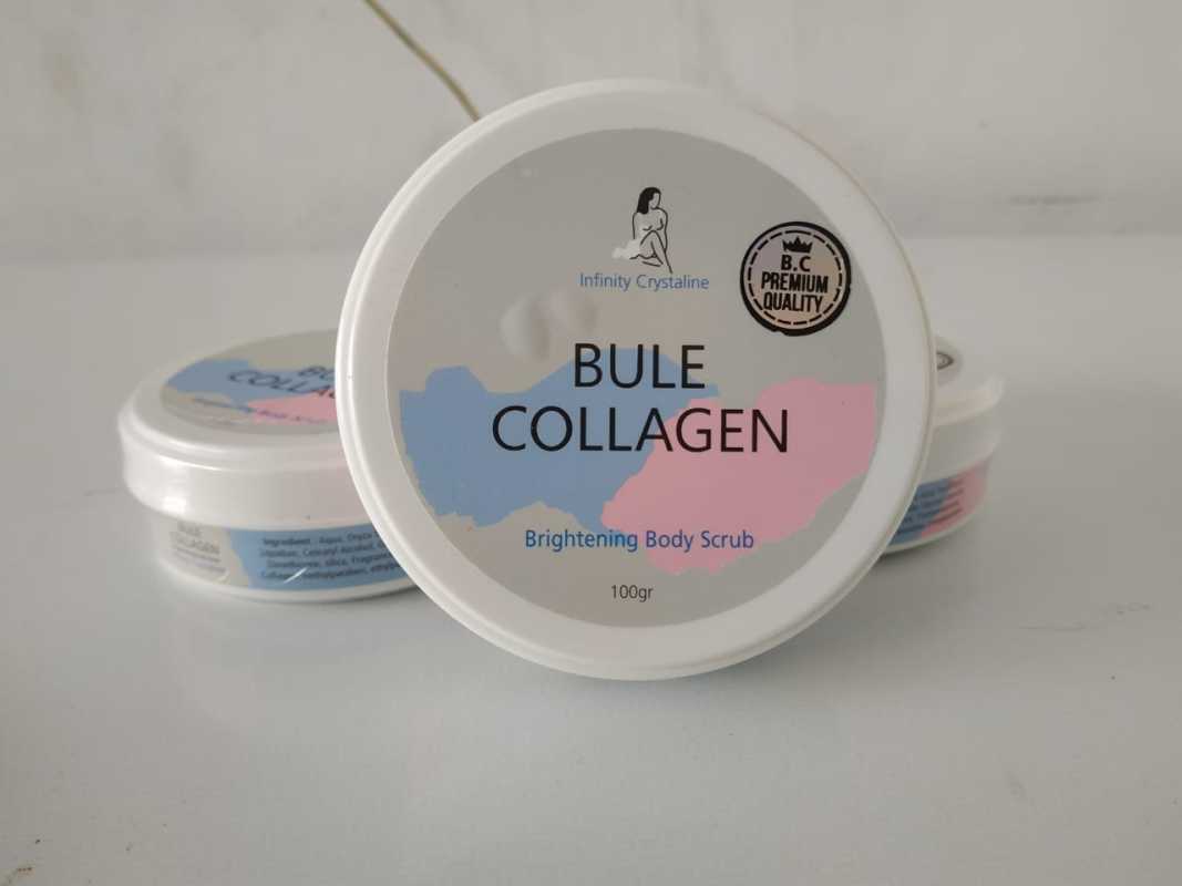 blue collagen body scrub