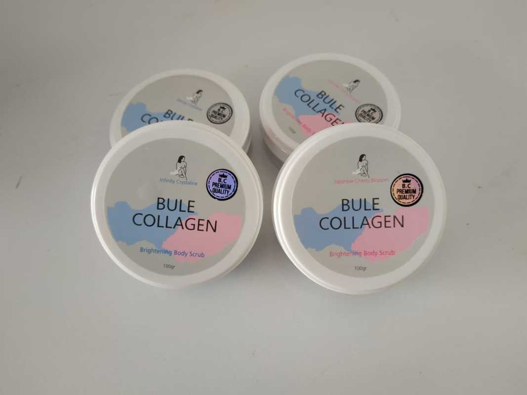 blue collagen body scrub