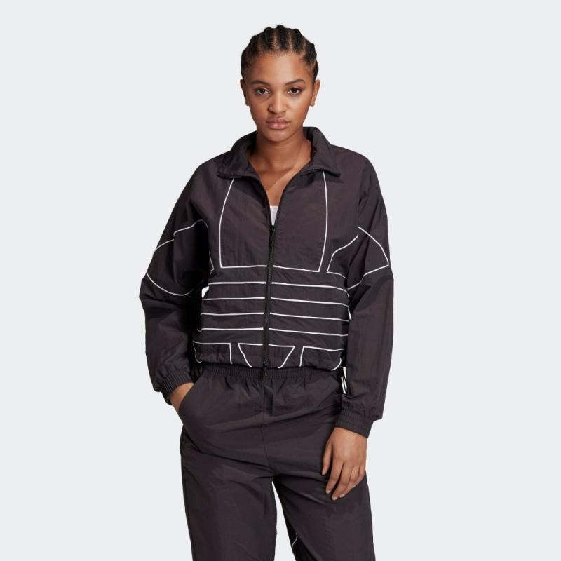 Adidas large logo track top store