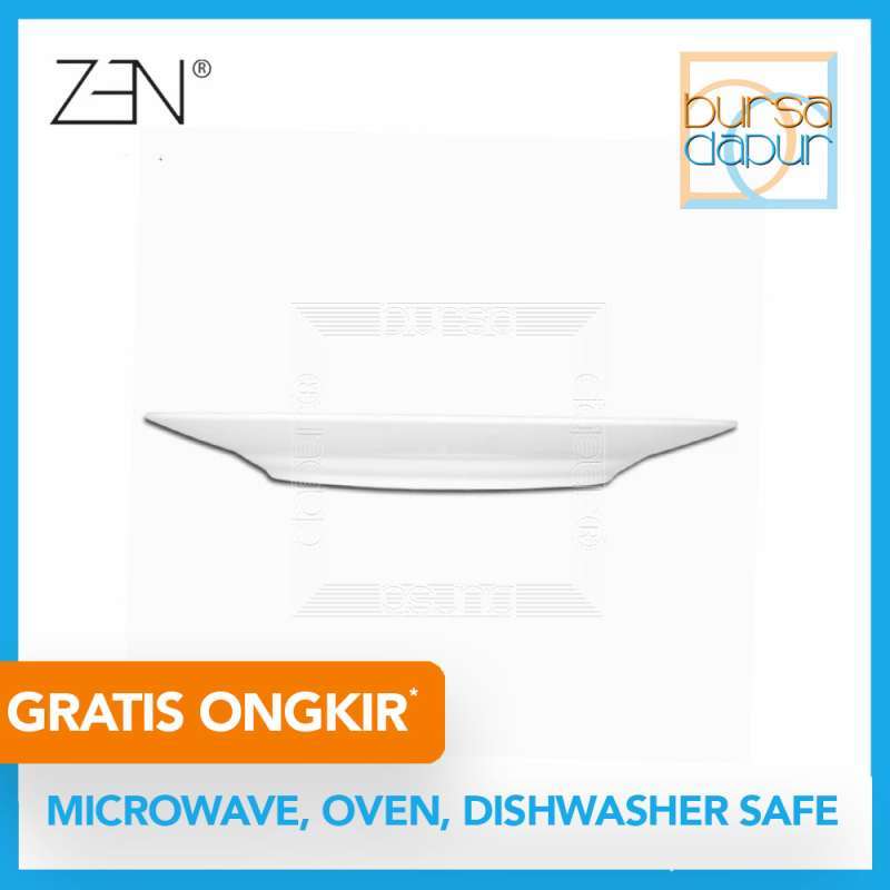 Jual Bursa Dapur Zen Porcelains Western Dinner Plate Rim 10 5 Pc 10 5kp Piring Online November 2020 Blibli Com