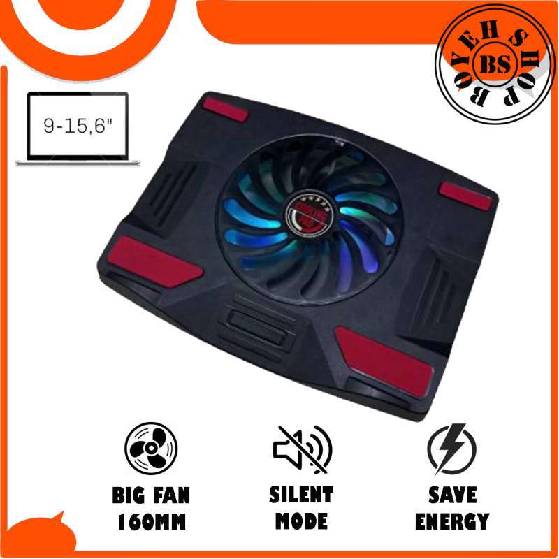 Jual Pendingin Laptop Cooling Pad Merek Ace Type Samoon 15 6 Inch 1 Kipas Besar Online November 2020 Blibli