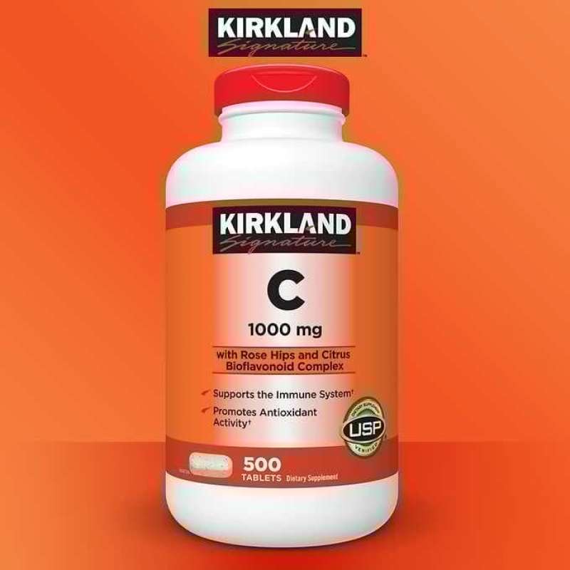 Jual Kirkland Vitamin C 1000 Mg 100 Original Made In Usa 500 Tablet Online Desember 2020 Blibli