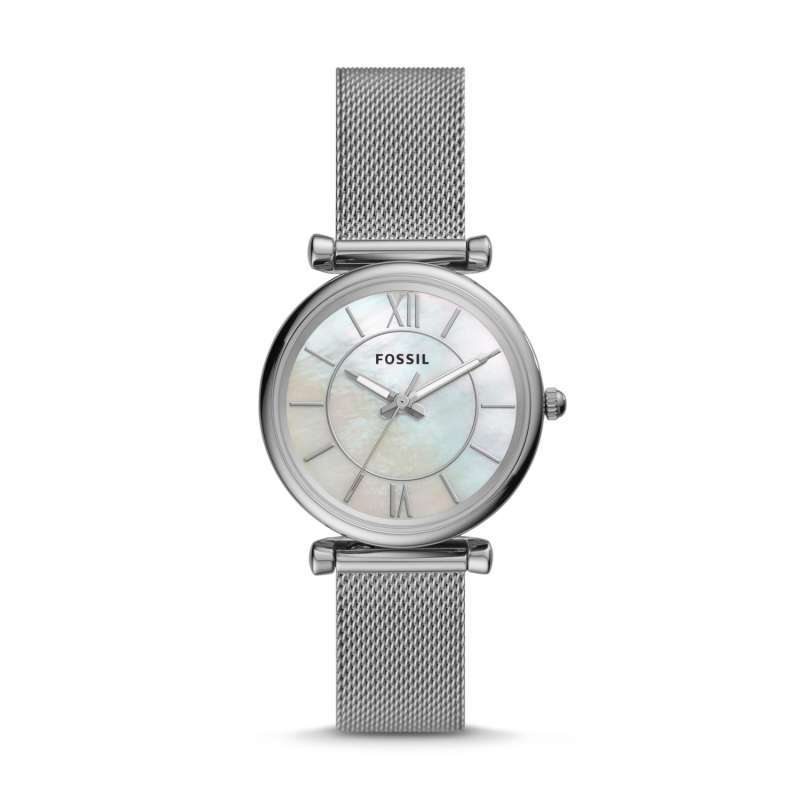 Jual Fossil Carlie Three-Hand Silver 