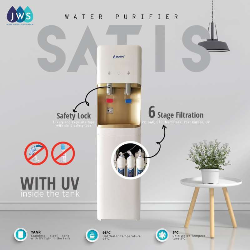Jual Pureve Water Purifier Reverse Osmosis Dispenser Satis Online Desember 2020 Blibli
