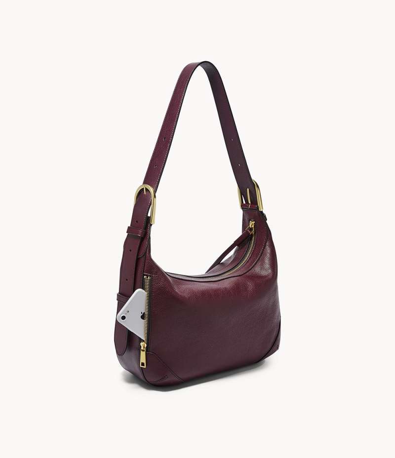 Fossil hannah hobo fig sale