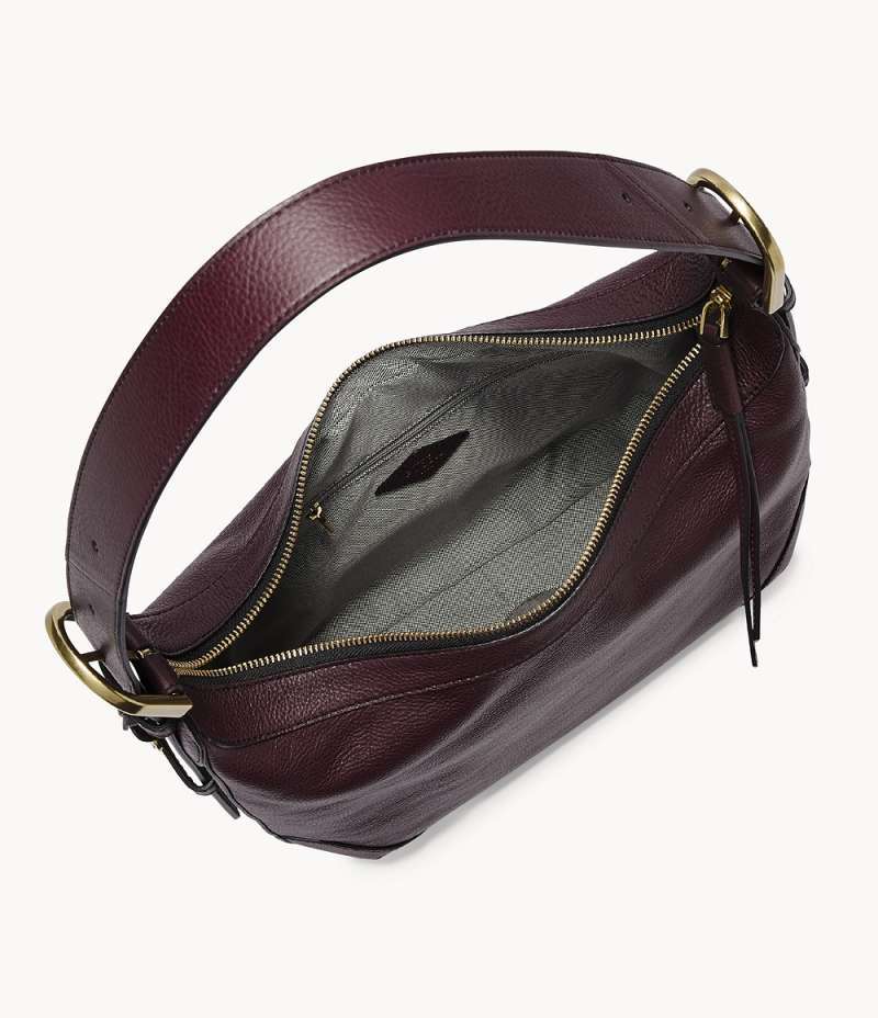 Fossil hannah hobo fig best sale