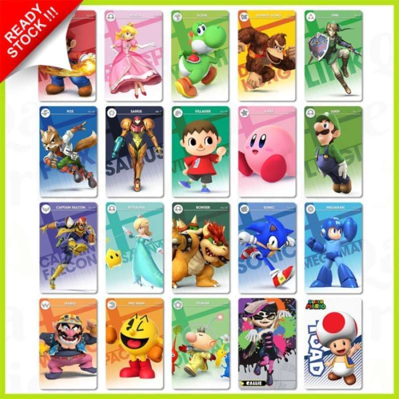 Promo Amiibo Clone Card Mario Kart 8 Deluxe Paket NFC Kartu PVC