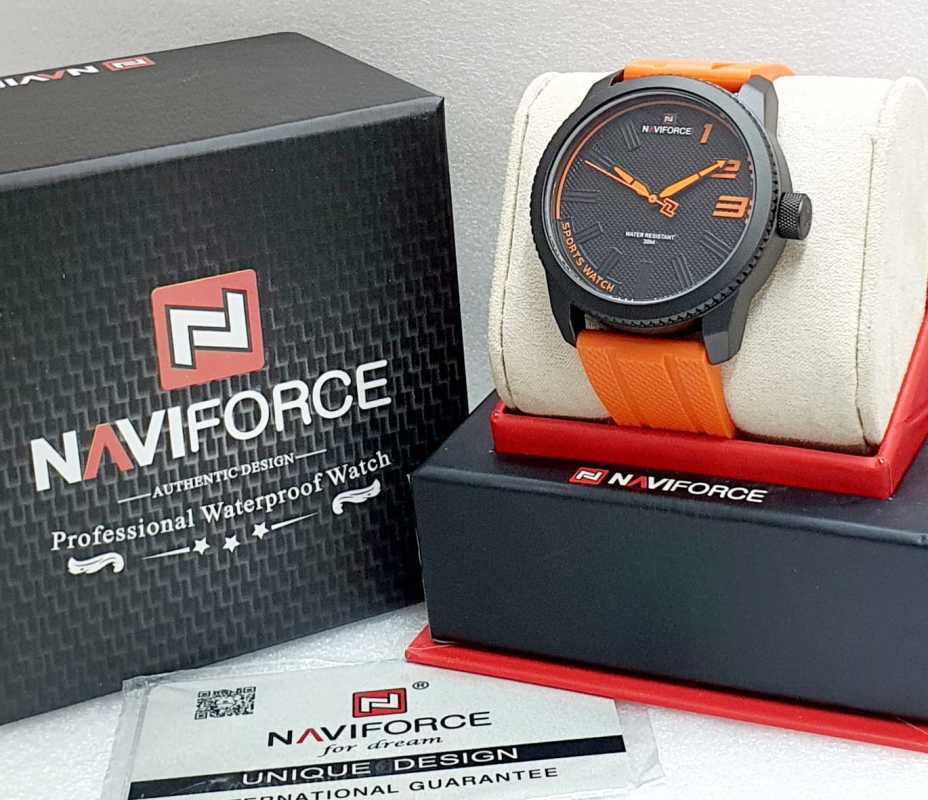 Promo Jam Tangan Pria Naviforce Original Tali Rubber Fashion Pria