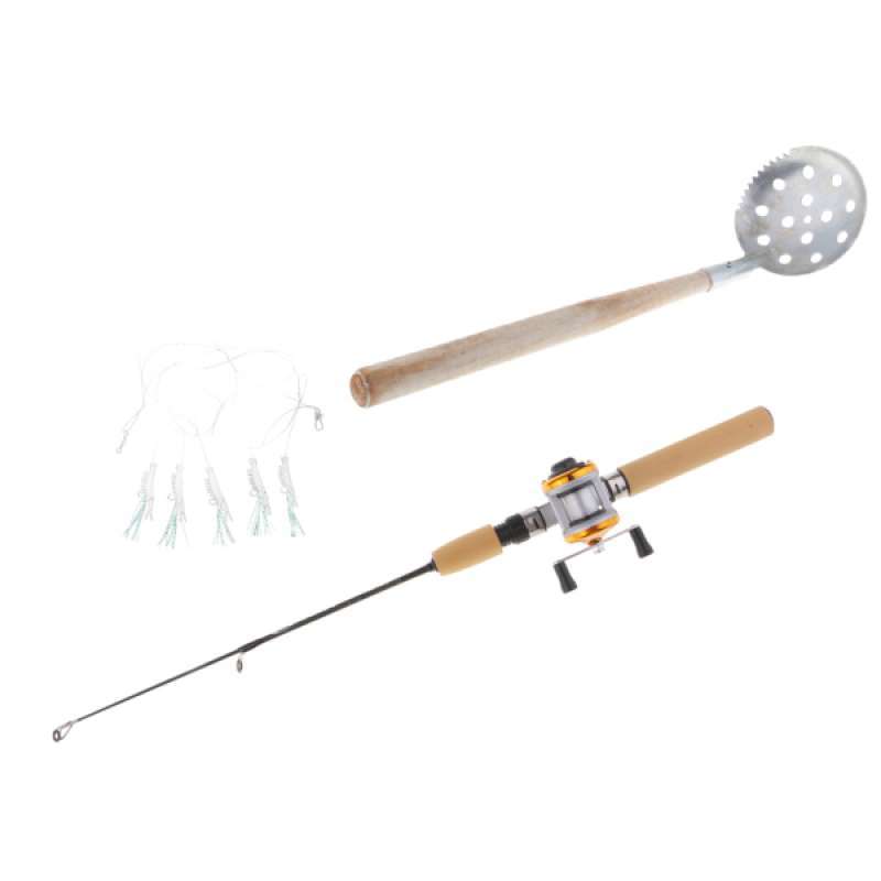 Jual Portable Ice Fishing Rod Micro Spinning Rods With Reel Ice Scoop Accessories Kit Online November 2020 Blibli