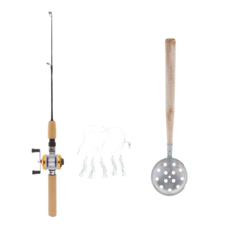 Jual Portable Ice Fishing Rod Micro Spinning Rods With Reel Ice Scoop Accessories Kit Online November 2020 Blibli