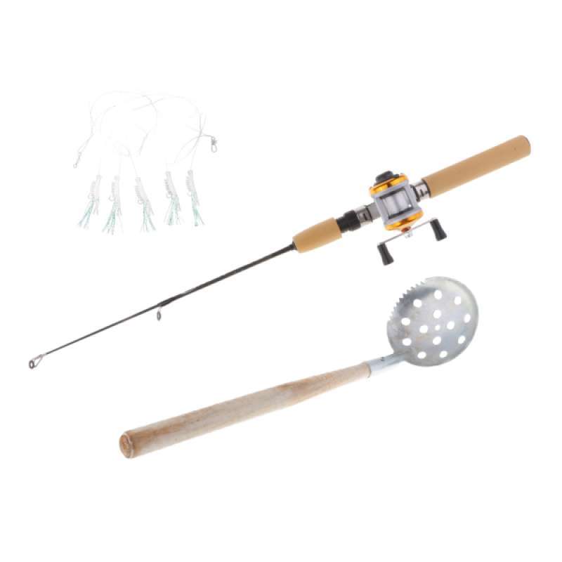 Jual Portable Ice Fishing Rod Micro Spinning Rods With Reel Ice Scoop Accessories Kit Online November 2020 Blibli