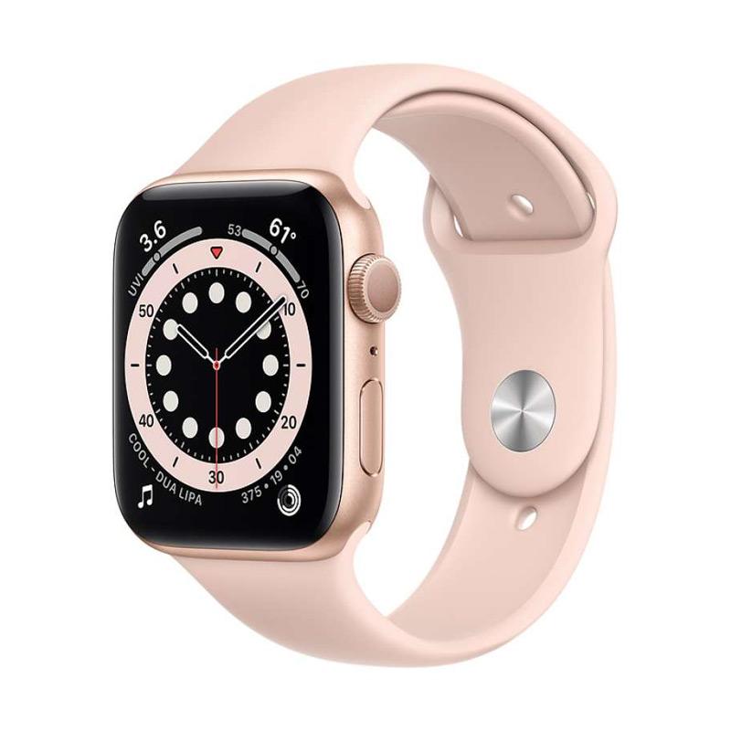 Jual Apple Watch Series 6 Gold Aluminum Case 44mm With Pink Sand Sport Band Gps Online November 2020 Blibli Com