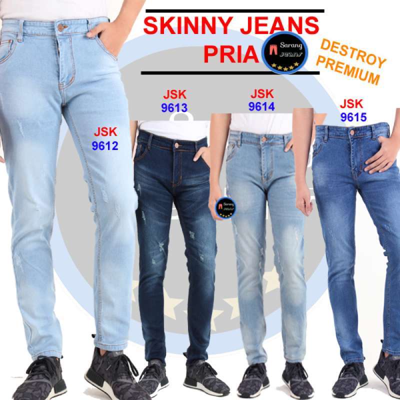 Celana Panjang Skinny Jeans Pria Celana 