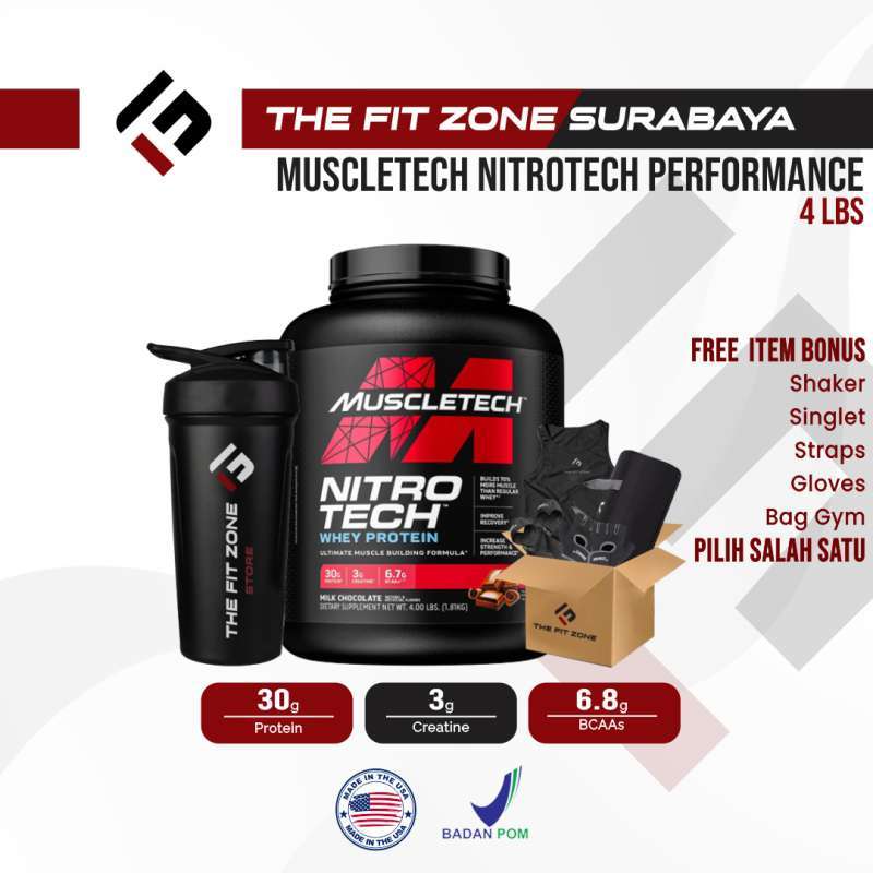 Jual Muscletech Nitrotech 4lbs Nitrotech Performance 4 Lbs ...