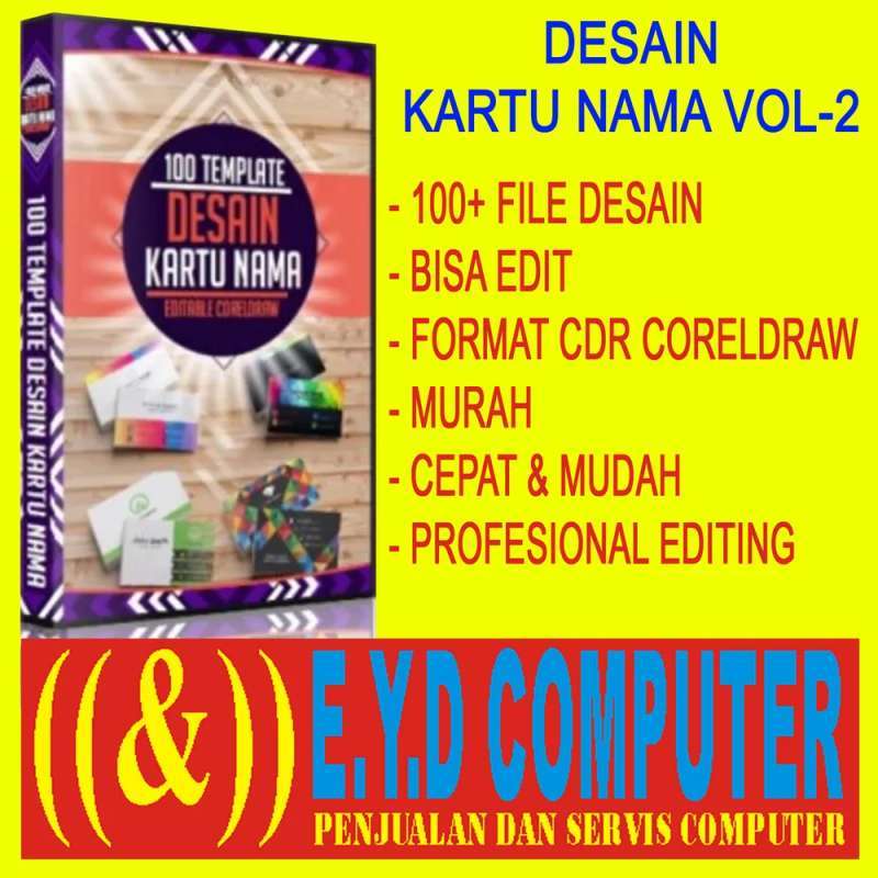 Jual Desain Template Kartu Nama Vol 2 Graphic Editing Coreldraw Online November 2020 Blibli Com