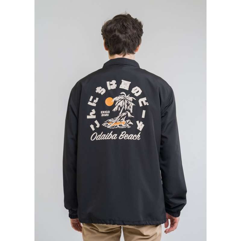 Jual Erigo Coach Jacket Odaiba Black Terbaru Oktober 2021 harga murah - kualitas terjamin | Blibli