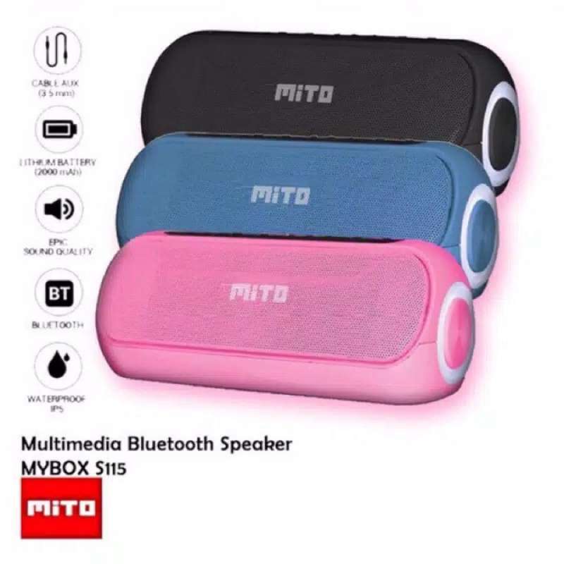 Jual Speaker Bluetooth Multimedia Usb Mito My Box S115 S 115 Portable Original Online Februari 2021 Blibli