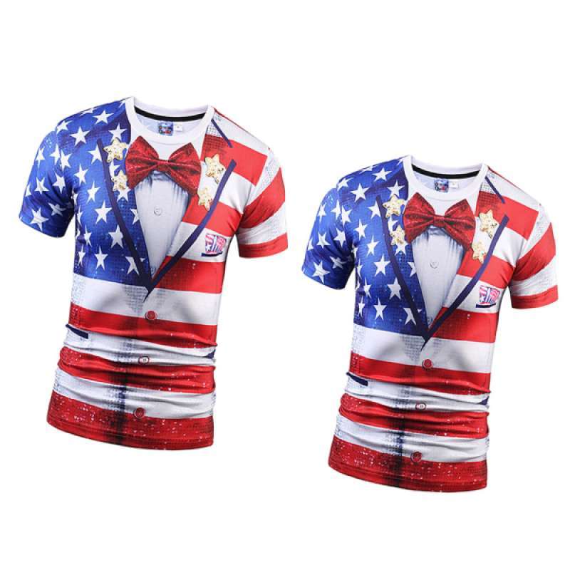 Promo 2Pcs Mens Summer 3D Graphic 