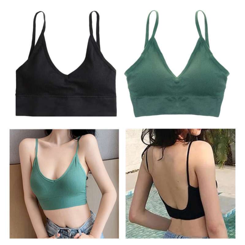 Bralette with spaghetti online straps