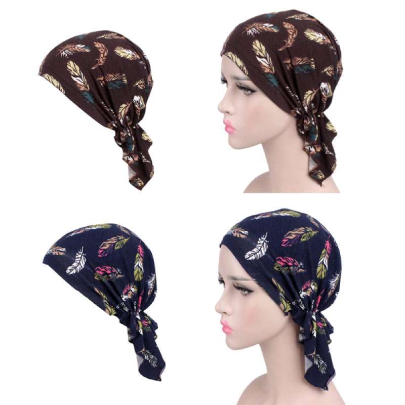 Promo 2 Pack Women Chemo Cap Headscarf 