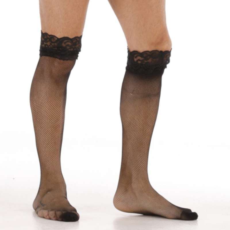 Promo OEM Lace Trim Knee High Stockings 