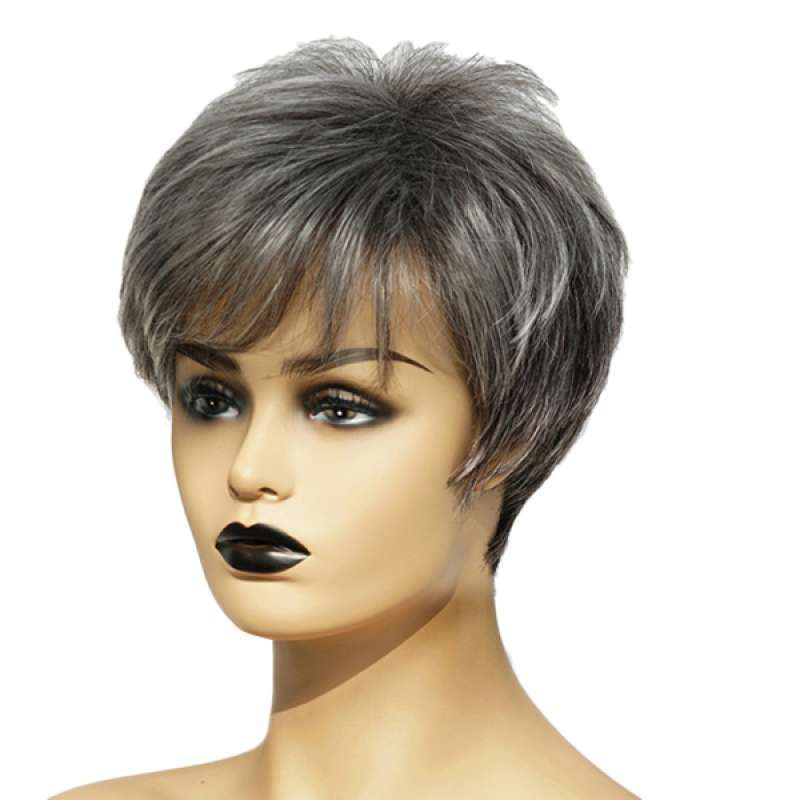 Promo Natural Women Short Straight Pixie Cut Wigs Layered Wig Human Hair  Diskon 29% di Seller Homyl - China | Blibli