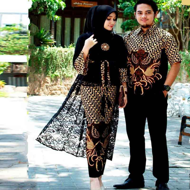 Jual Snoebel Lb Swing Couple Batik Sarimbit Kebaya Modern Brokat Bukat Batik Set Kemeja Online Februari 2021 Blibli